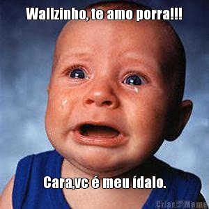 Wallzinho, te amo porra!!! Cara,vc � meu �dalo.