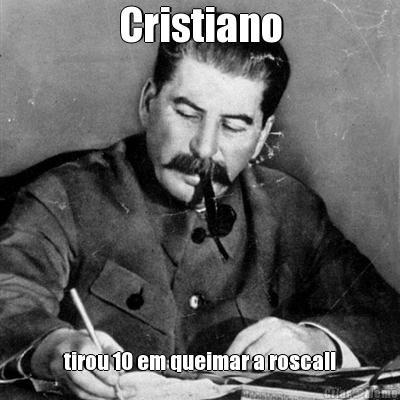 Cristiano tirou 10 em queimar a rosca!!