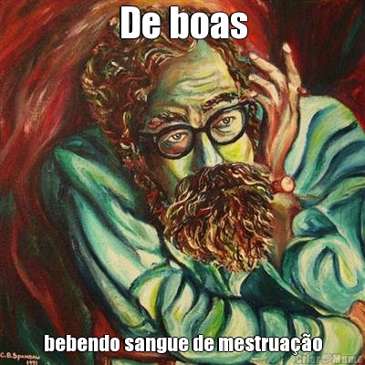 De boas bebendo sangue de mestrua��o
