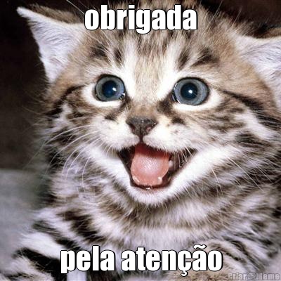 obrigada pela aten��o