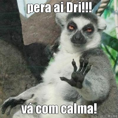pera ai Dri!!! v� com calma!