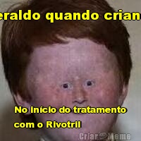 Heraldo quando crian�a No in�cio do tratamento
com o Rivotril