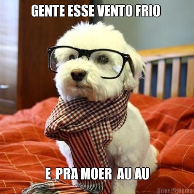 GENTE ESSE VENTO FRIO  E  PRA MOER  AU AU