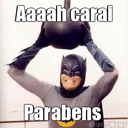 Aaaah carai Parabens 