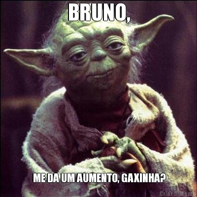 BRUNO,  ME DA UM AUMENTO, GAXINHA?