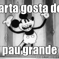 tarta gosta de  pau grande