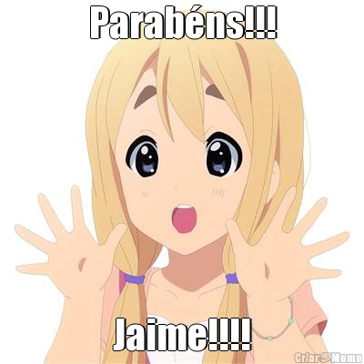 Parab�ns!!! Jaime!!!!