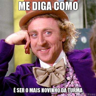 ME DIGA COMO � SER O MAIS NOVINHO DA TURMA