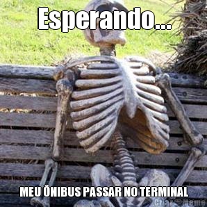 Esperando... MEU �NIBUS PASSAR NO TERMINAL