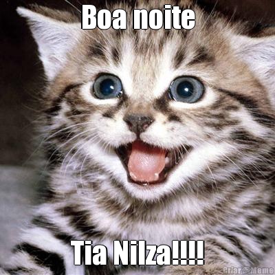 Boa noite Tia Nilza!!!!