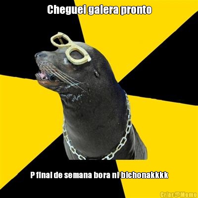 Cheguei galera pronto P final de semana bora ni bichonakkkk