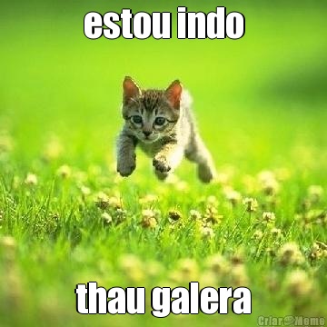 estou indo thau galera