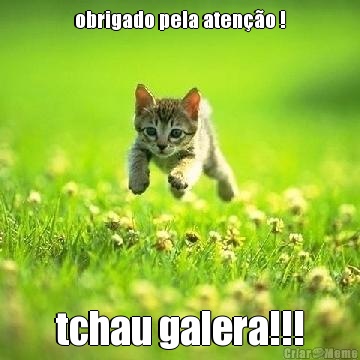 obrigado pela aten��o ! tchau galera!!!