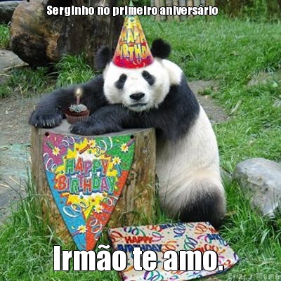 Serginho no primeiro anivers�rio         Irm�o te amo. 