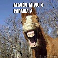 ALGU�M  A�  VIU  O 
PARAIBA  ? 