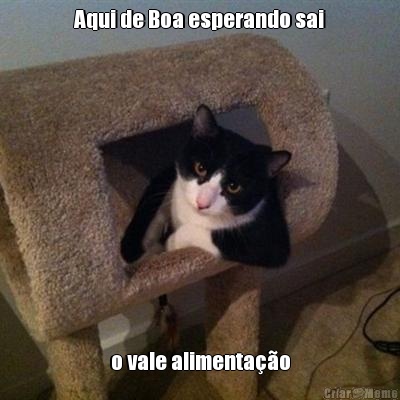 Aqui de Boa esperando sai o vale alimenta��o