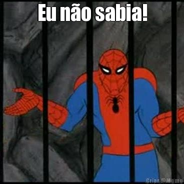 Eu n�o sabia! 