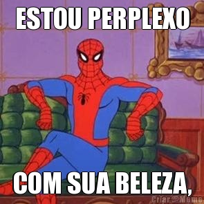 ESTOU PERPLEXO COM SUA BELEZA,