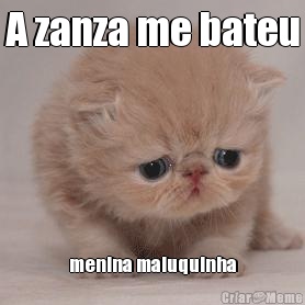 A zanza me bateu menina maluquinha