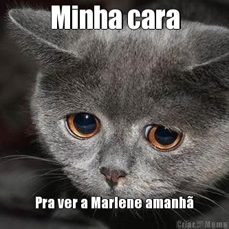 Minha cara Pra ver a Marlene amanh�