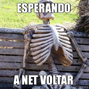 ESPERANDO  A NET VOLTAR 