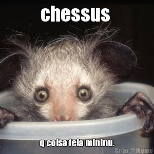 chessus  q coisa feia mininu.