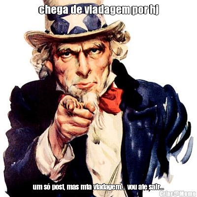 chega de viadagem por hj um s� post, mas mta viadagem... vou ate sair...