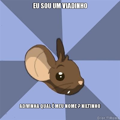 EU SOU UM VIADINHO ADIVINHA QUAL � MEU NOME ? NILTINHO