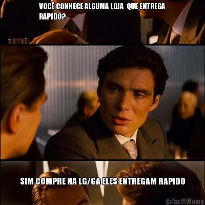 VOC� CONHECE ALGUMA LOJA  QUE ENTREGA
RAPIDO? SIM COMPRE NA LG/GA ELES ENTREGAM RAPIDO