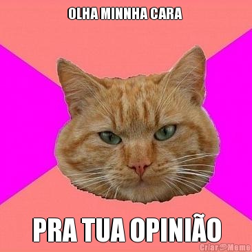 OLHA MINNHA CARA  PRA TUA OPINI�O