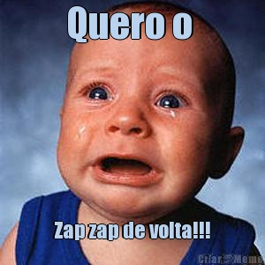 Quero o  Zap zap de volta!!!