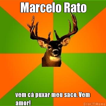 Marcelo Rato vem c� puxar meu saco. Vem
amor!