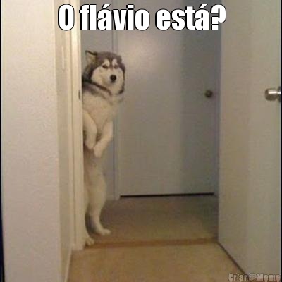 O fl�vio est�? 
