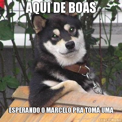 AQUI DE BOAS ESPERANDO O MARCELO PRA TOM� UMA