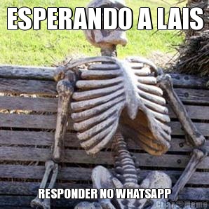 ESPERANDO A LAIS RESPONDER NO WHATSAPP