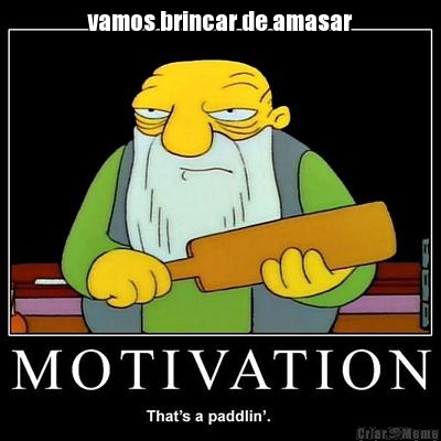 vamos brincar de amasar 