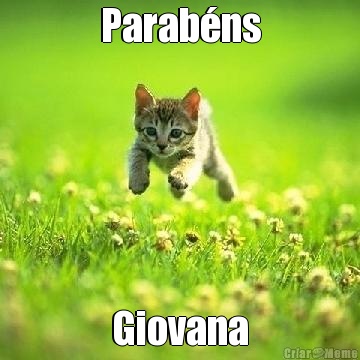 Parab�ns Giovana