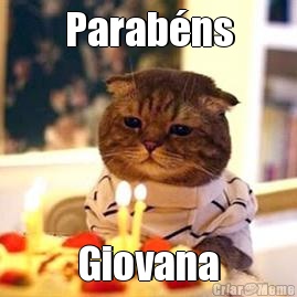 Parab�ns Giovana