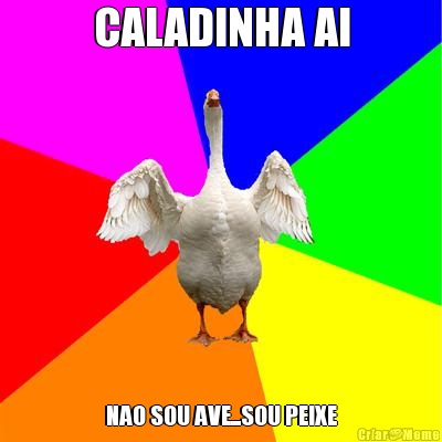 CALADINHA AI NAO SOU AVE...SOU PEIXE