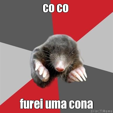 co co  furei uma cona