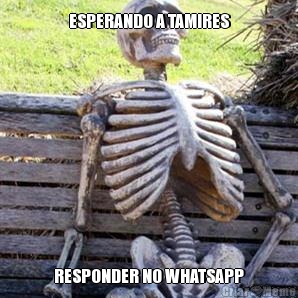 ESPERANDO A TAMIRES RESPONDER NO WHATSAPP