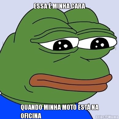 ESSA � MINHA CARA QUANDO MINHA MOTO EST� NA
OFICINA