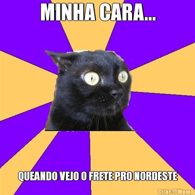 MINHA CARA... QUEANDO VEJO O FRETE PRO NORDESTE
