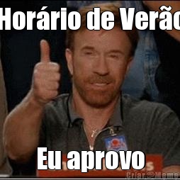 Hor�rio de Ver�o Eu aprovo