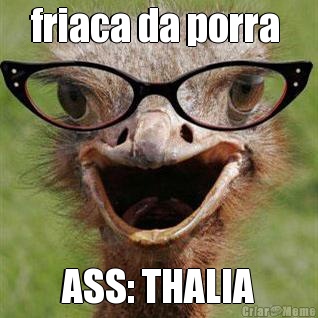 friaca da porra  ASS: THALIA