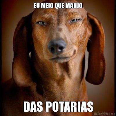 EU MEIO QUE MANJO DAS POTARIAS