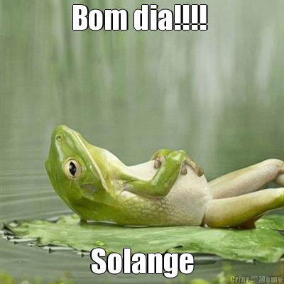Bom Dia!!!! Solange - Meme 