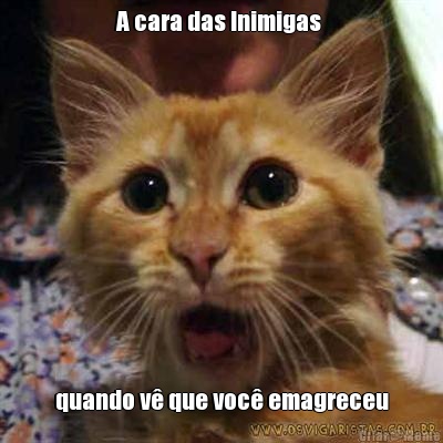 A cara das Inimigas  quando v� que voc� emagreceu