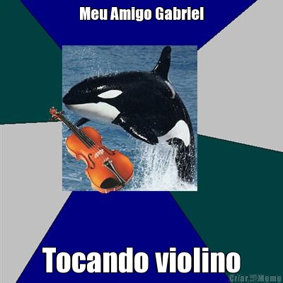 Meu Amigo Gabriel Tocando violino