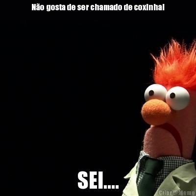 N�o gosta de ser chamado de coxinha! SEI....